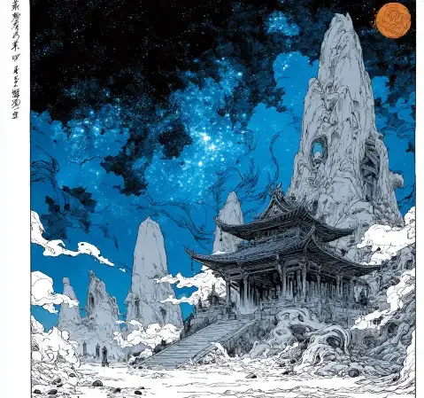 漫蛙动漫漫画阅读场景，书桌上摊开几本漫画与手机